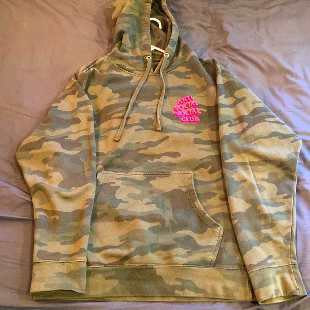 Authentic Anti Social Social Club Hoodie Pink Camo (Unisex)